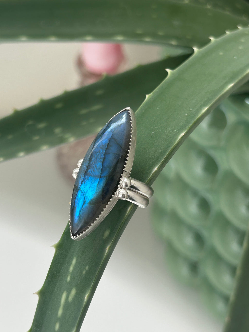 Labradorite & Sterling Ring
