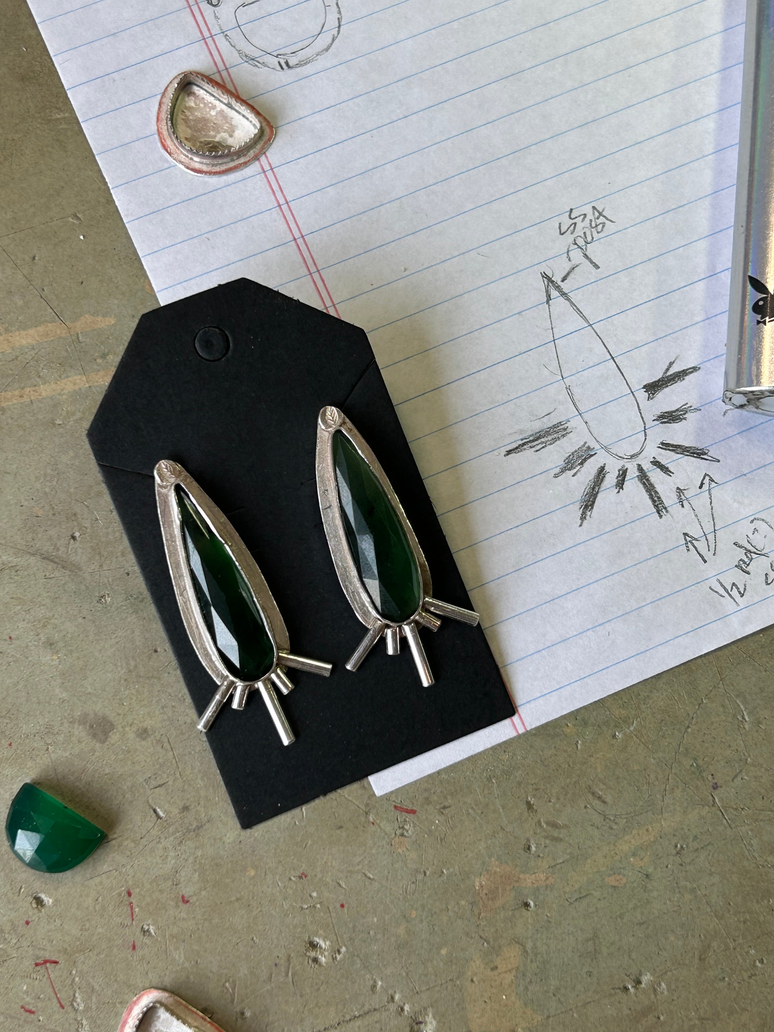 Serpentine Starburst Earrings