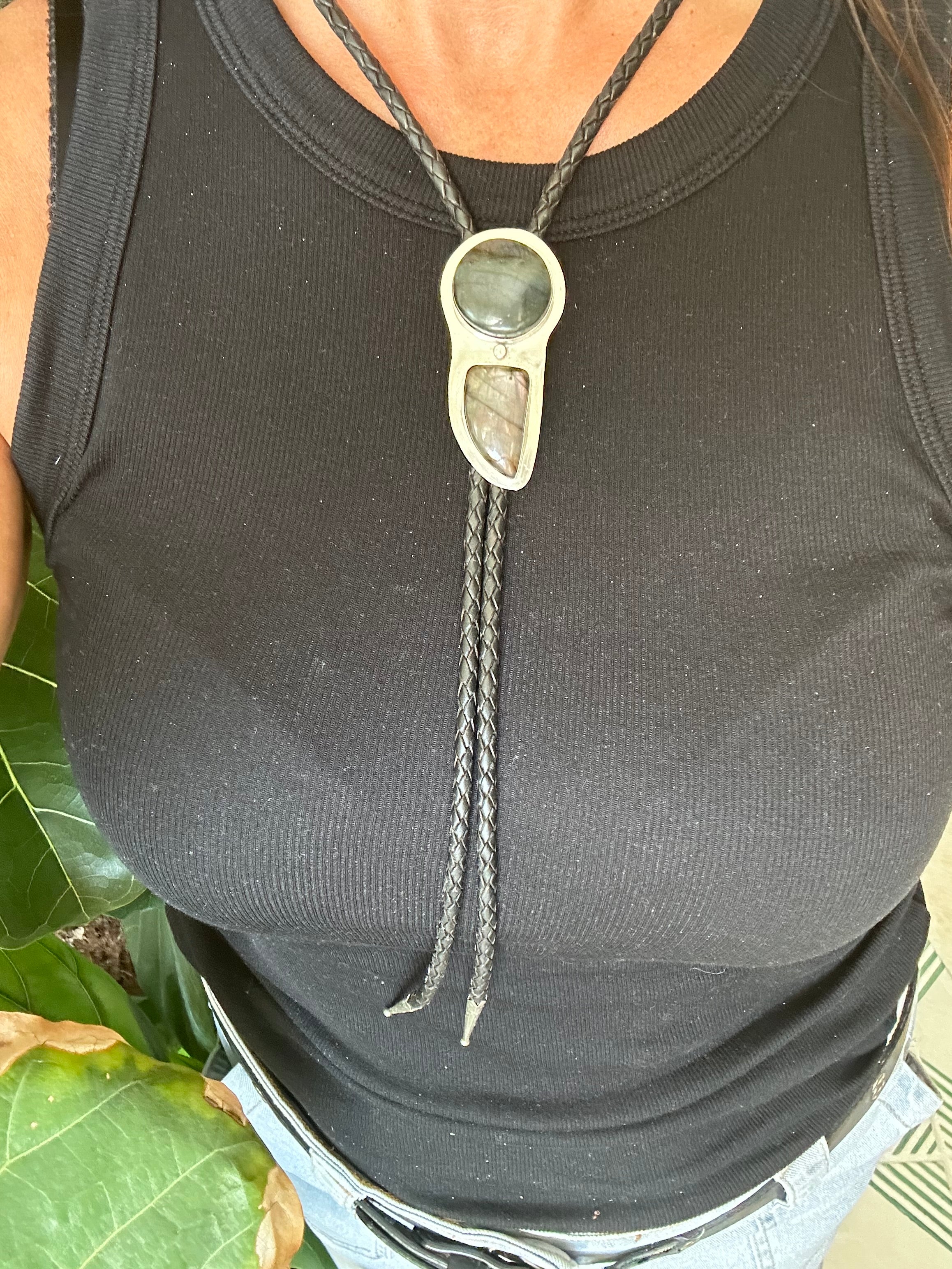 Double Labradorite Bolo