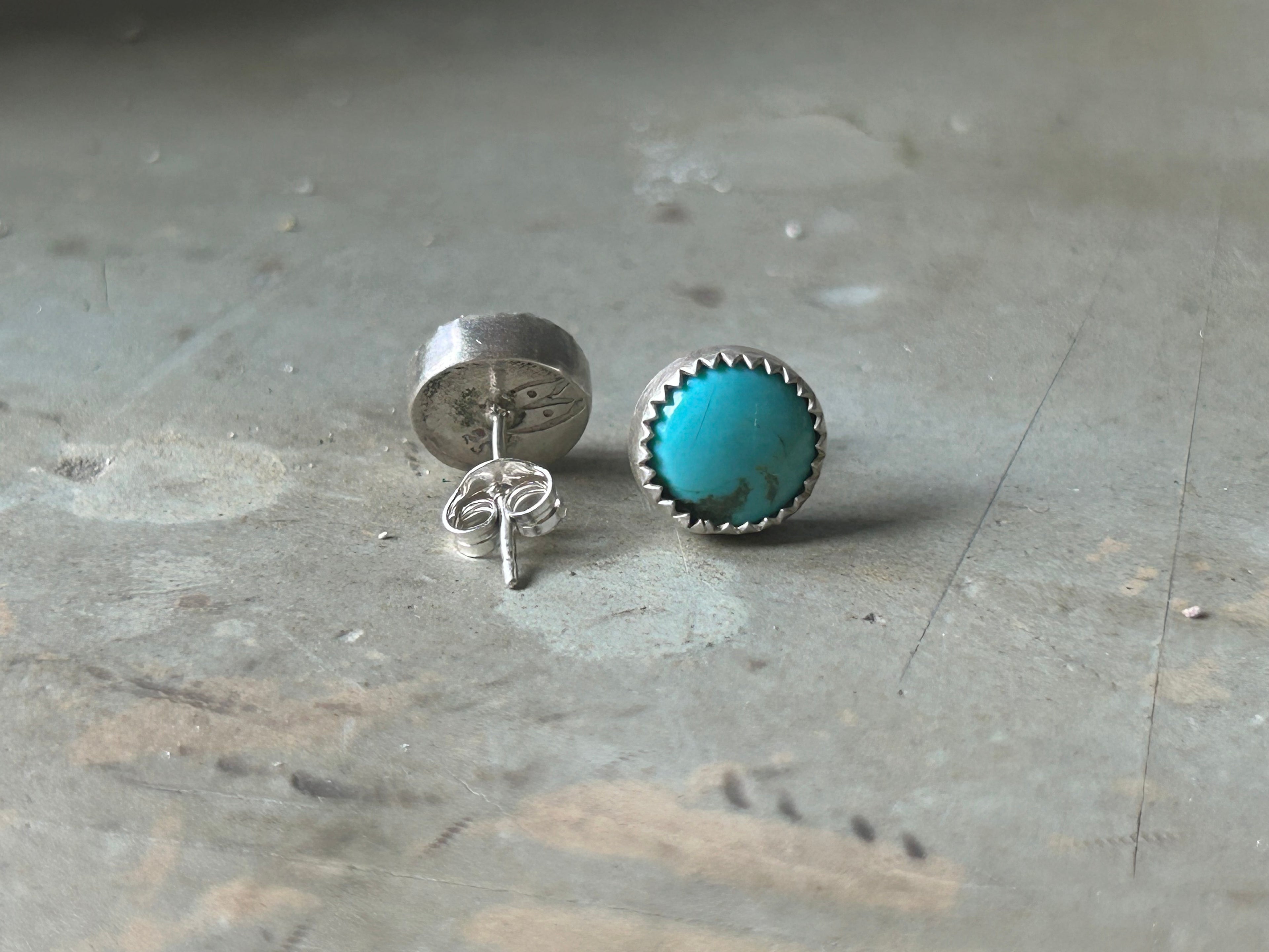 Round Turquoise Studs