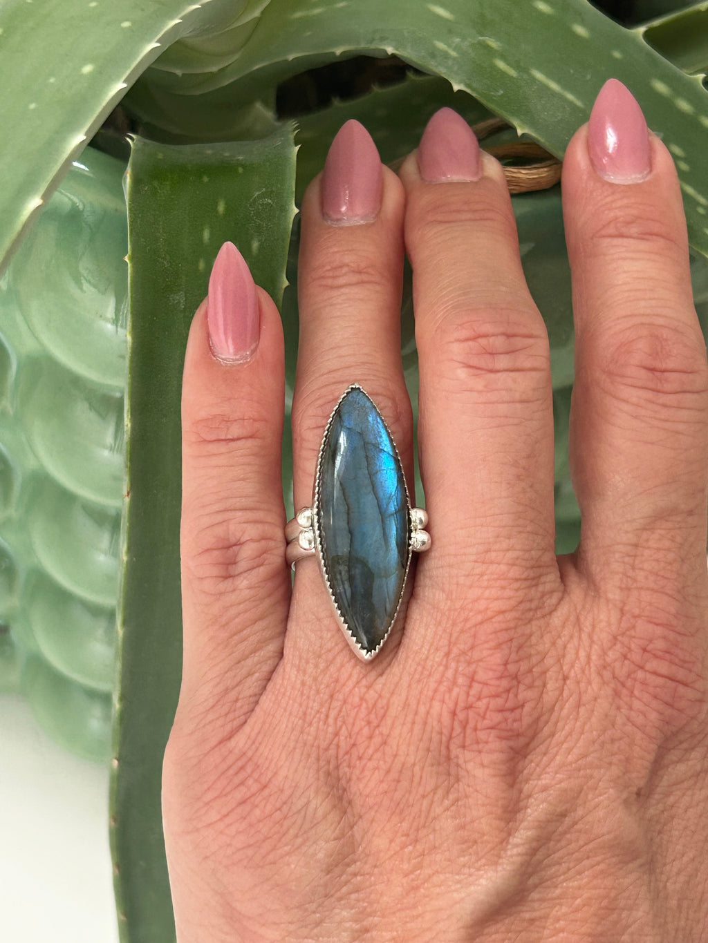 Labradorite & Sterling Ring