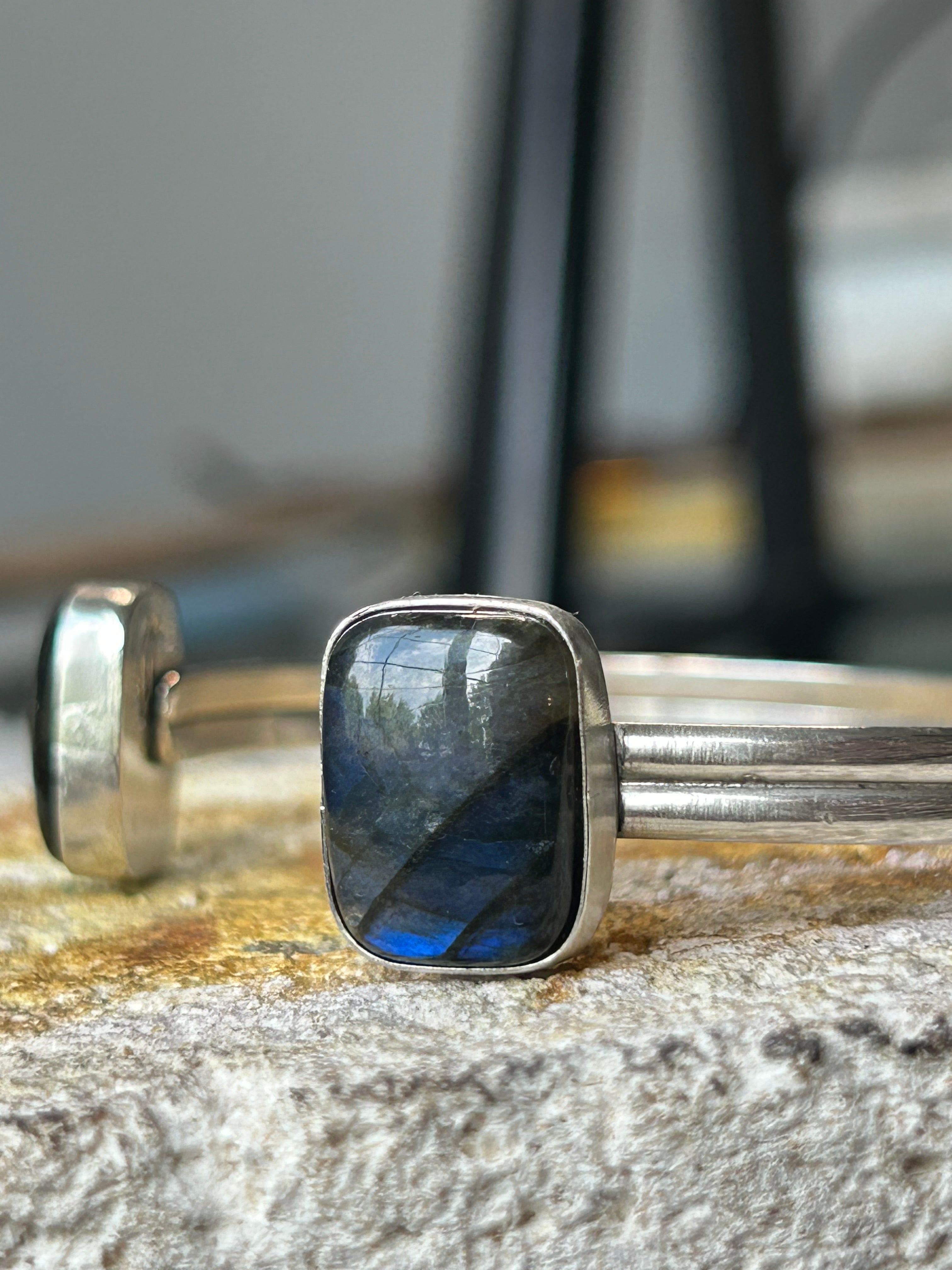 Double Labradorite Cuff