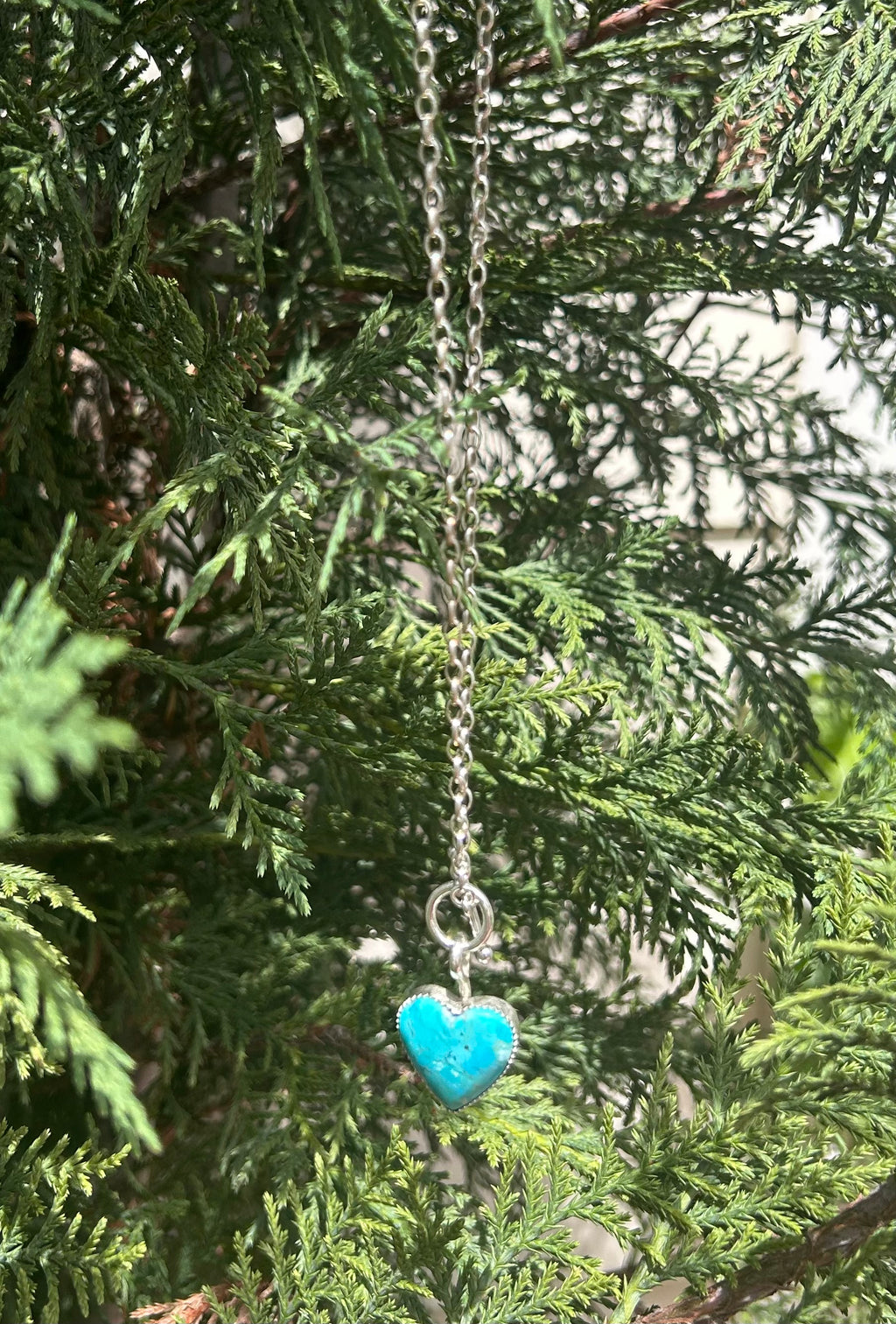 Turquoise Heart Pendant Necklace