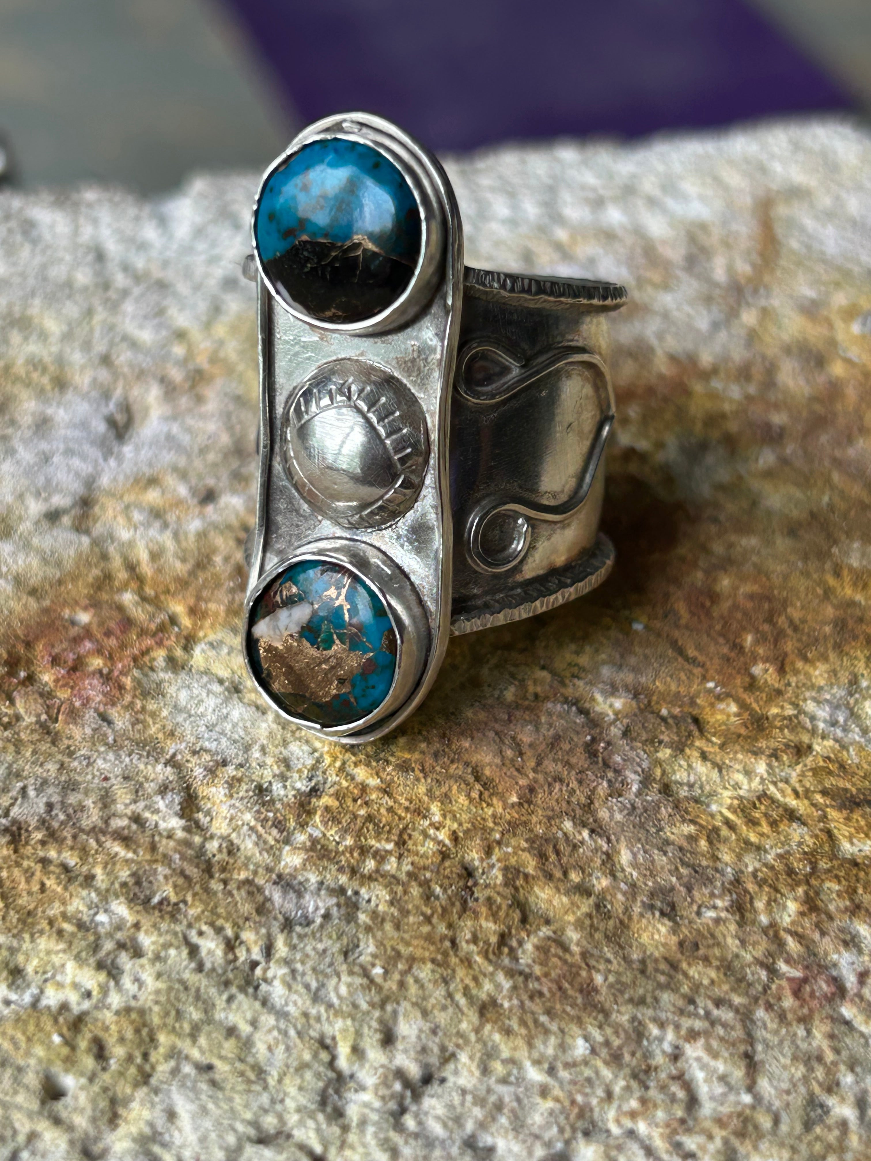 Double Decker Sterling Ring