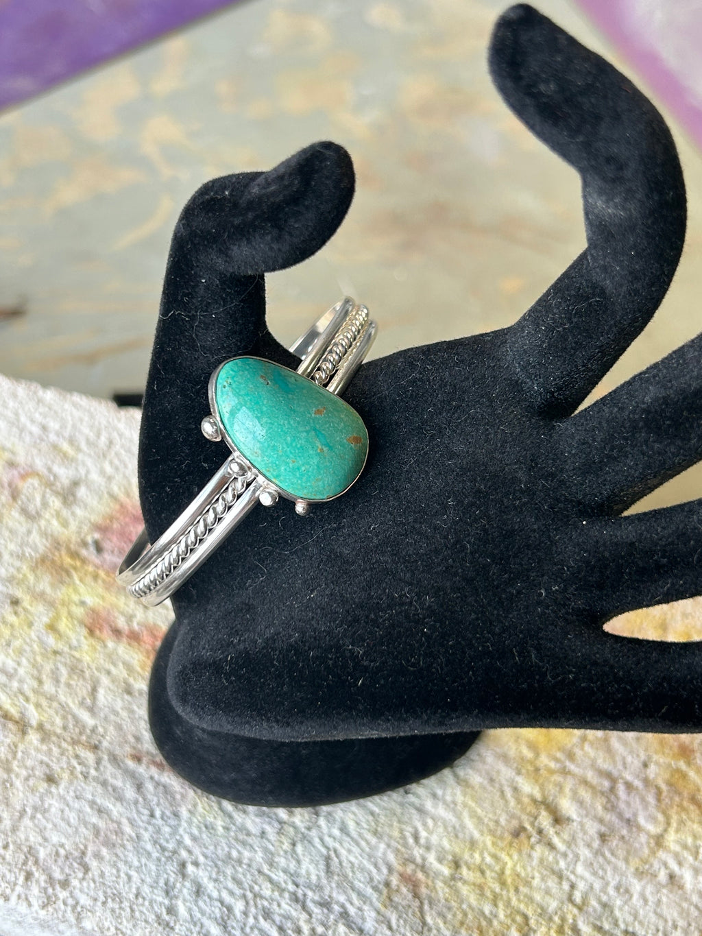 Turquoise Twist Cuff
