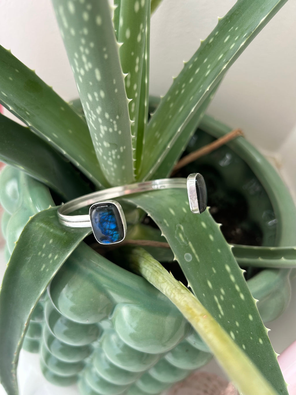Double Labradorite Cuff