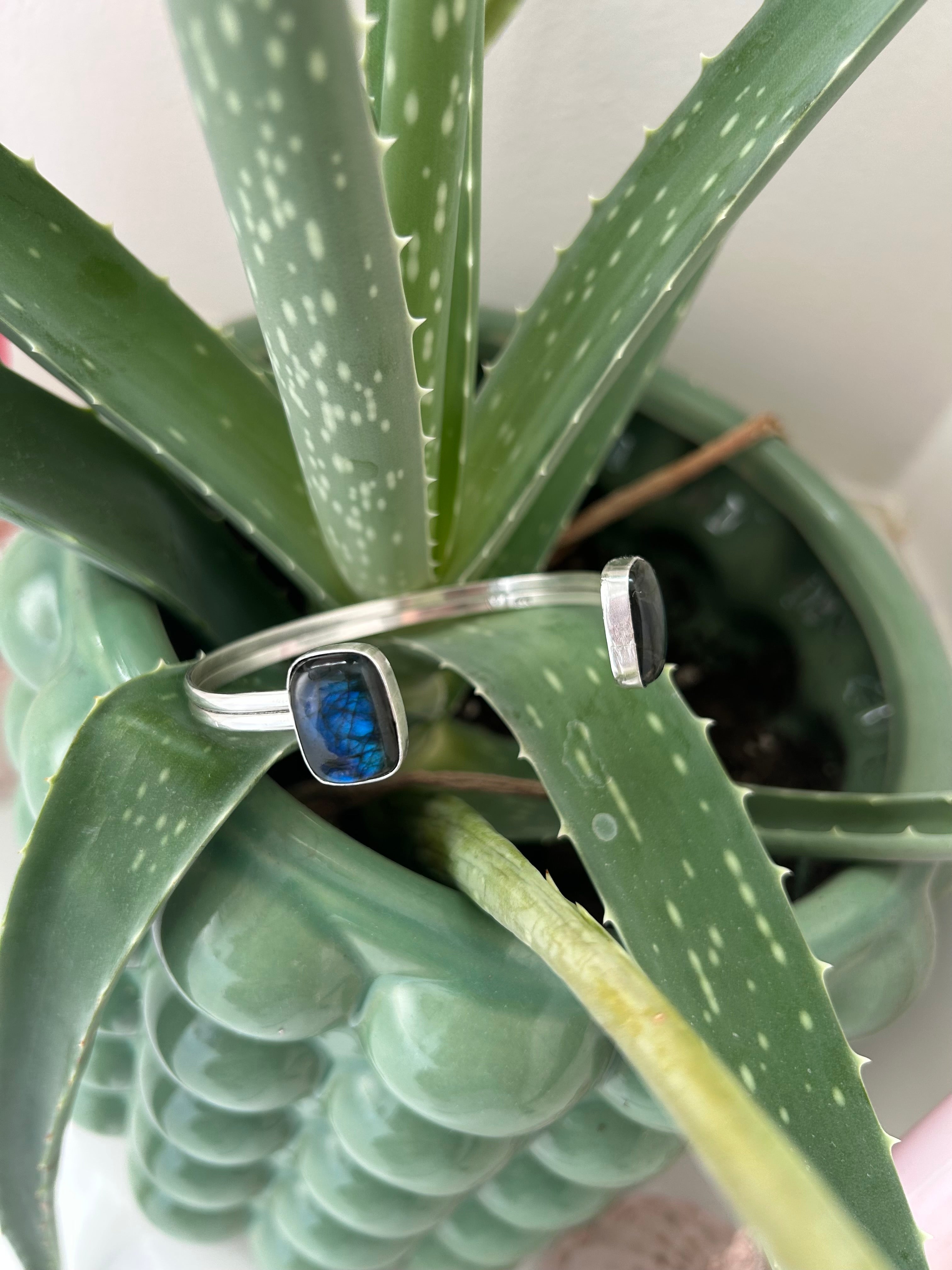 Double Labradorite Cuff