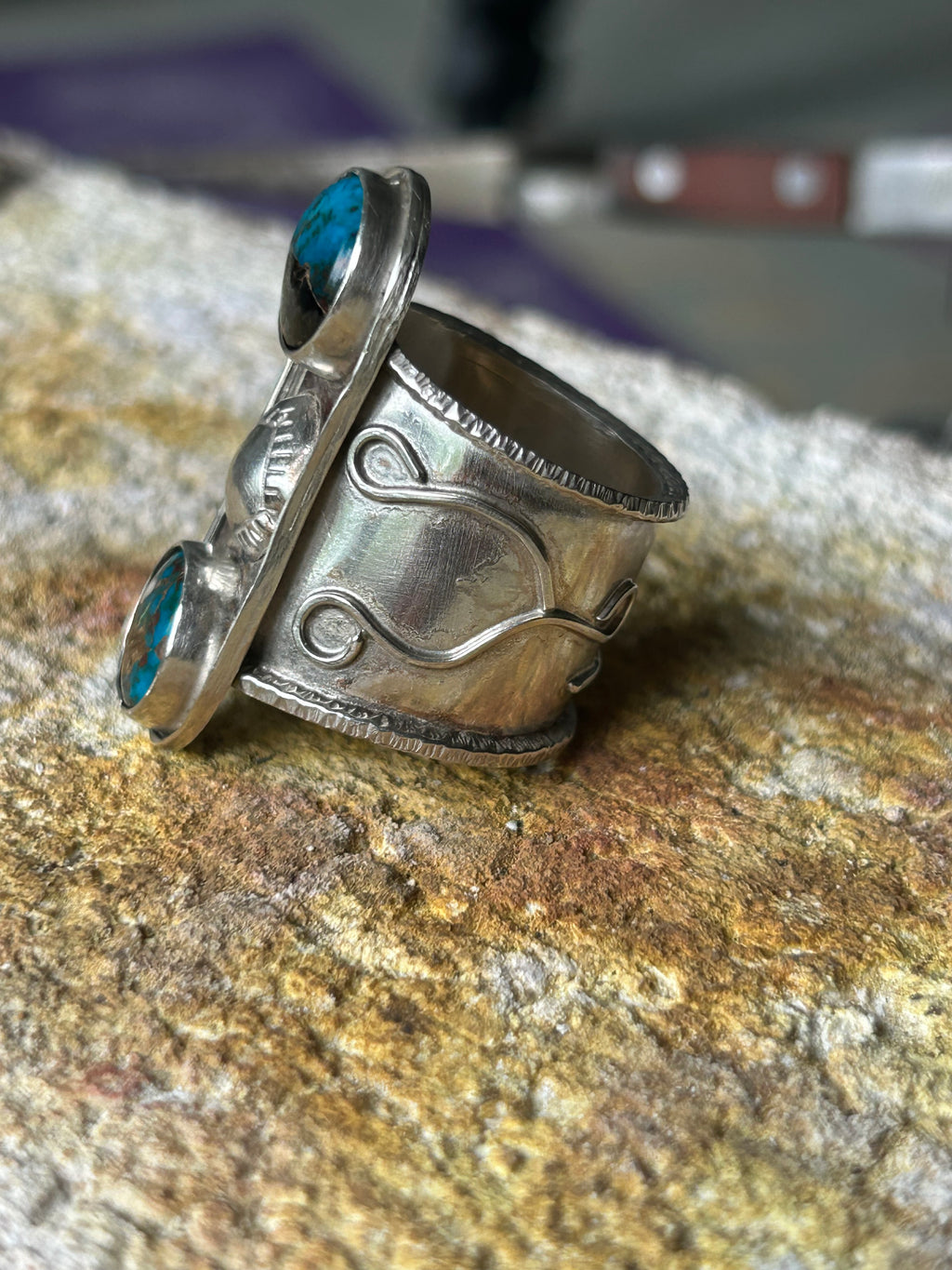 Double Decker Sterling Ring