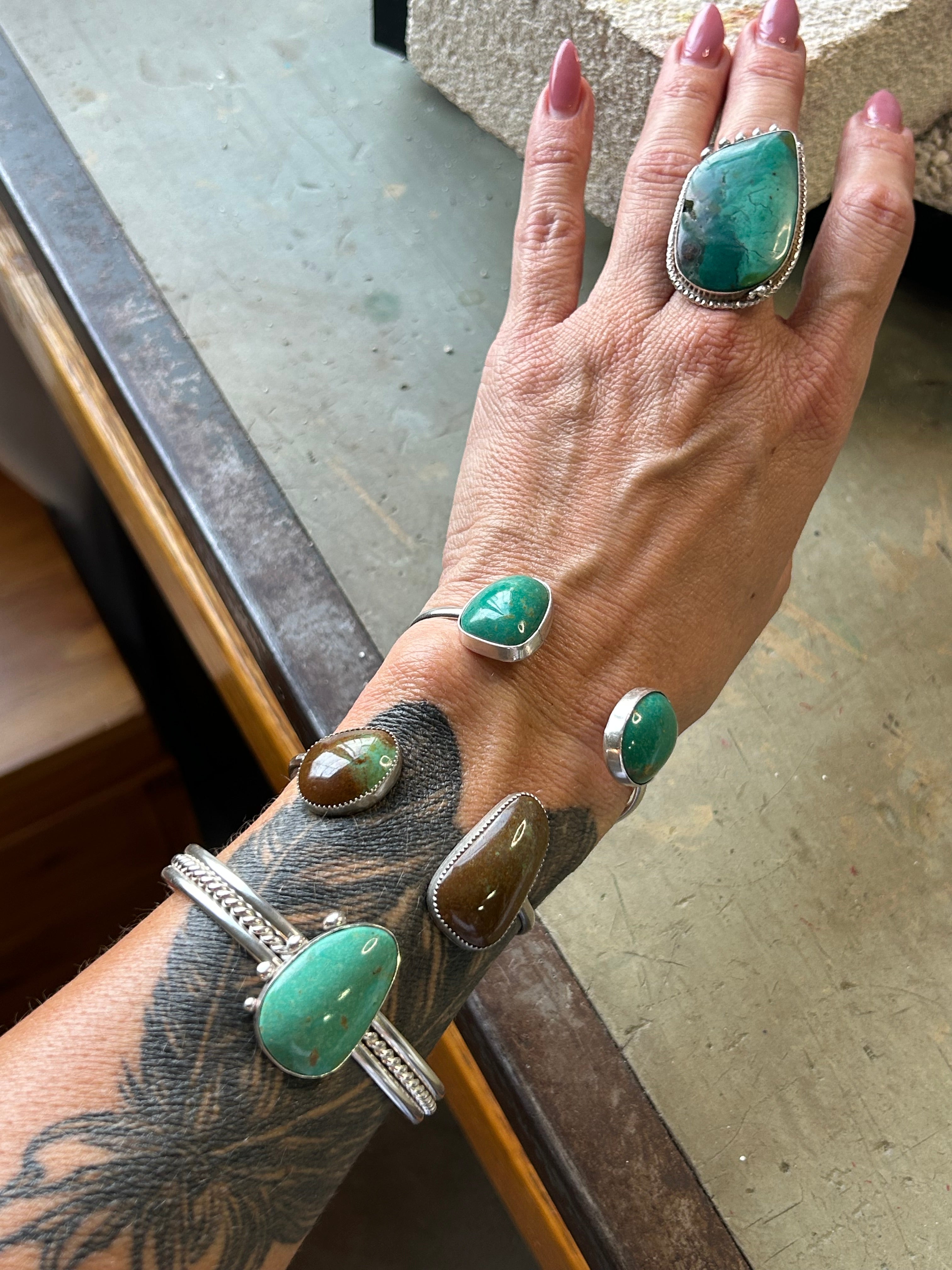 Turquoise Reverse Cuff
