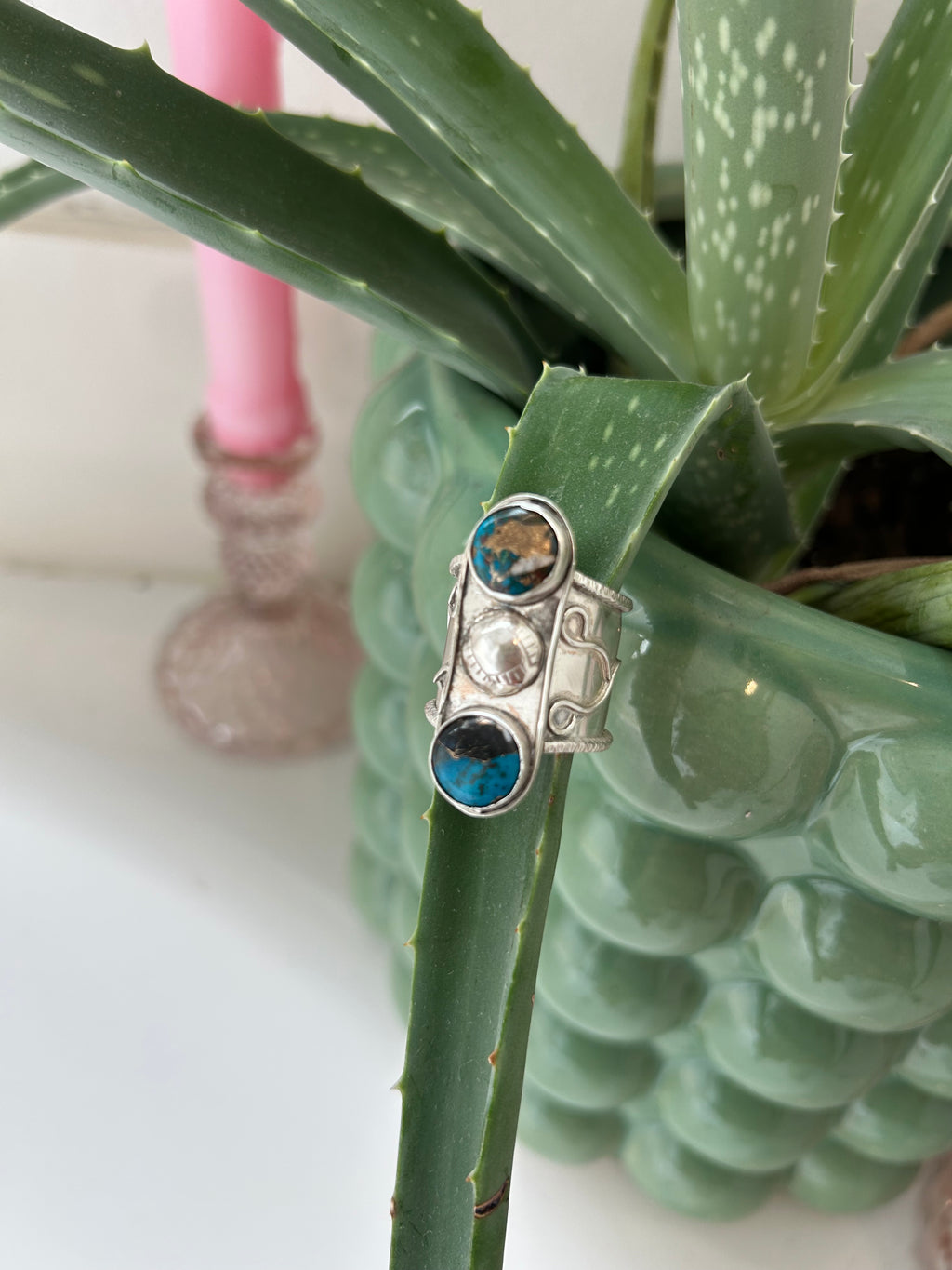 Double Decker Sterling Ring