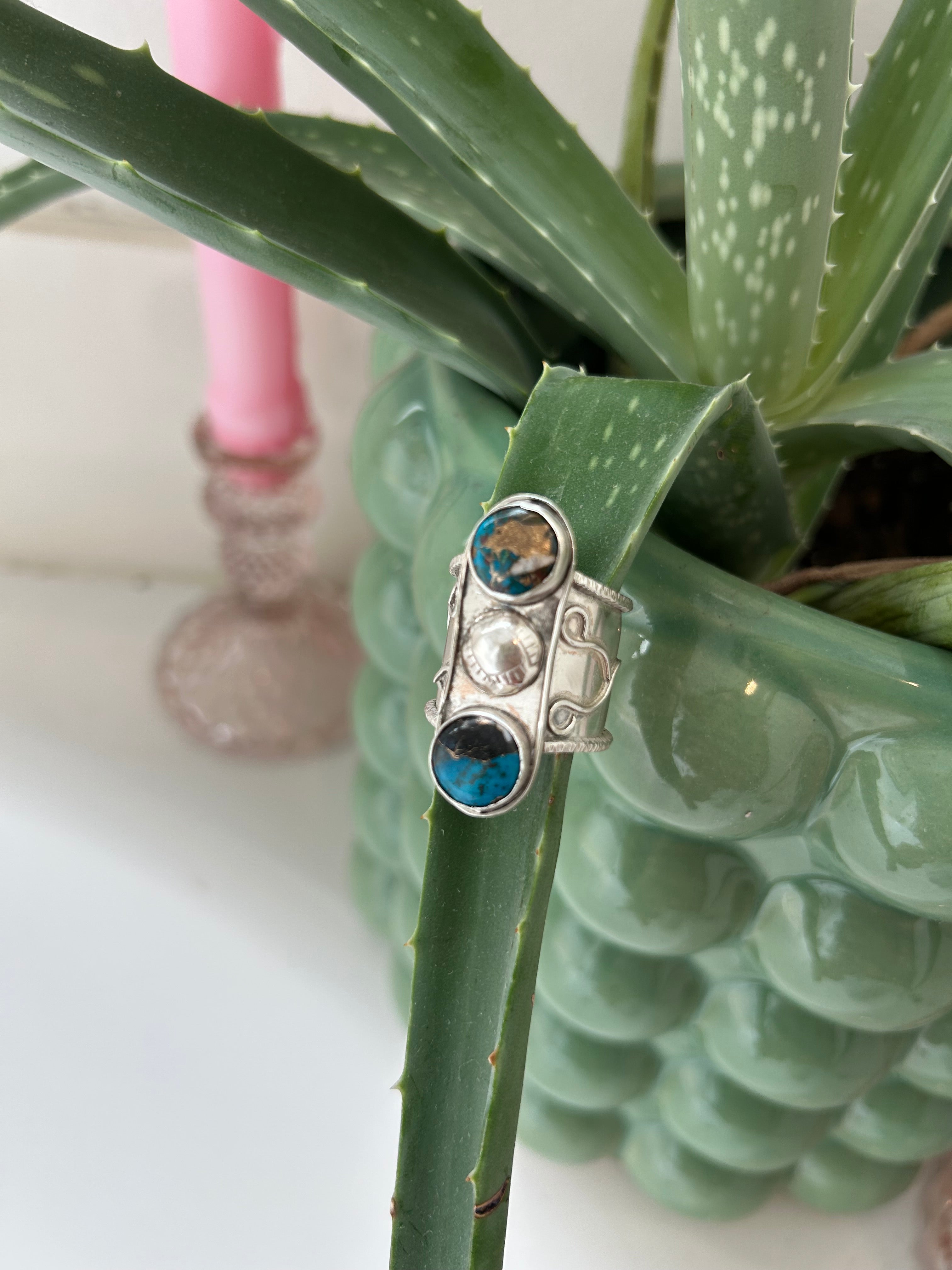 Double Decker Sterling Ring
