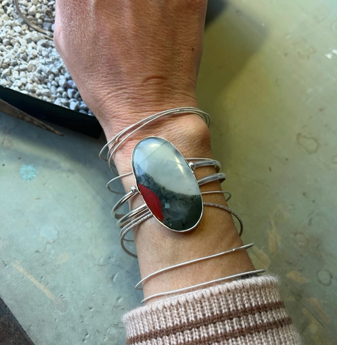 Bloodstone Cuff