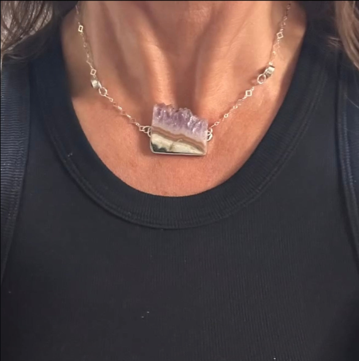 Amethyst Crystal Necklace