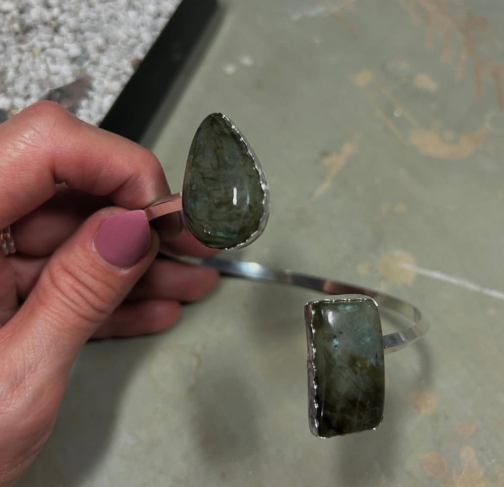 Labradorite Upper Arm Cuff