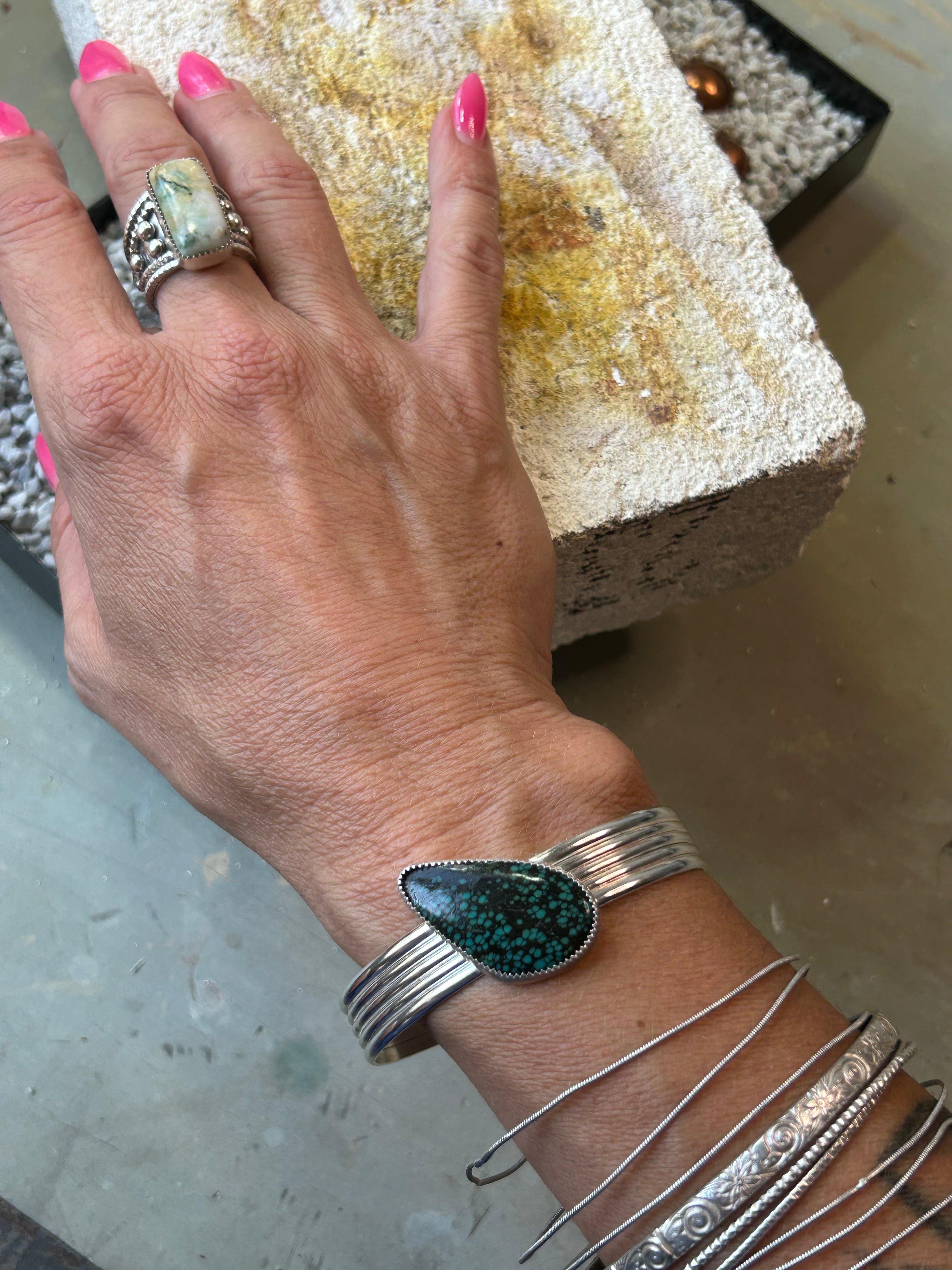 Turquoise 5 Band Cuff