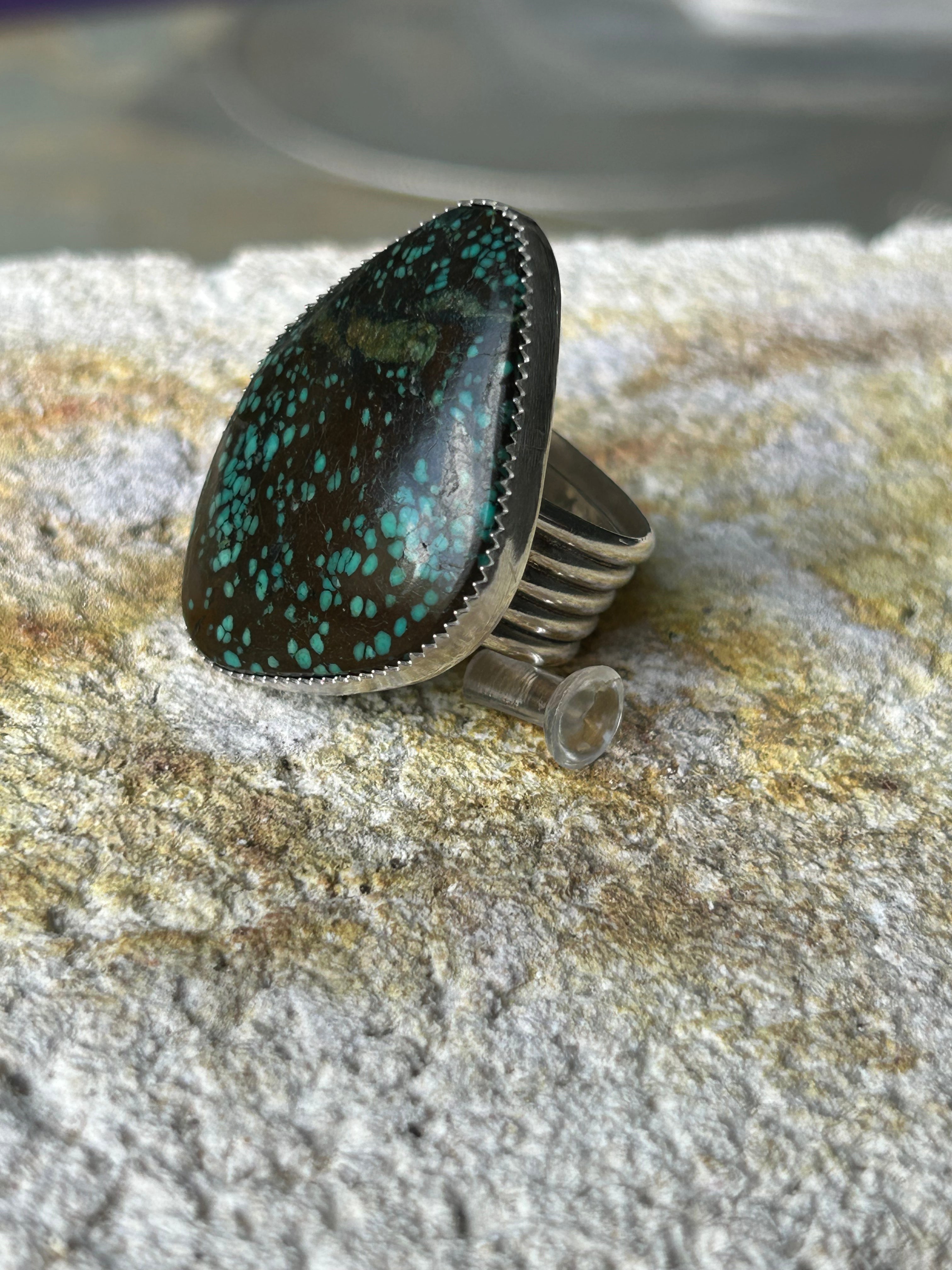 Turquoise 5 Band Ring