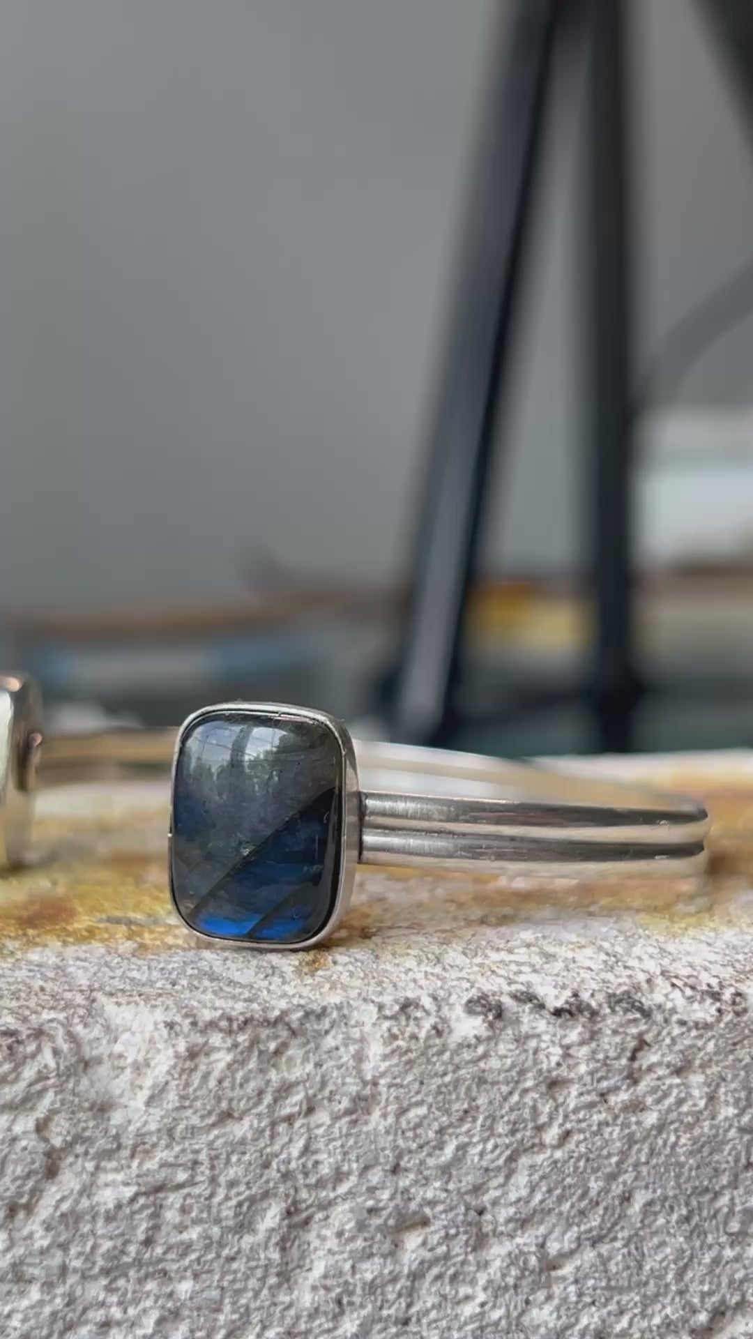 Double Labradorite Cuff
